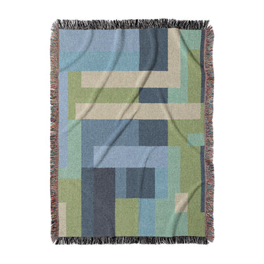 Henry Blue & Green in Large (80" x 60") Size