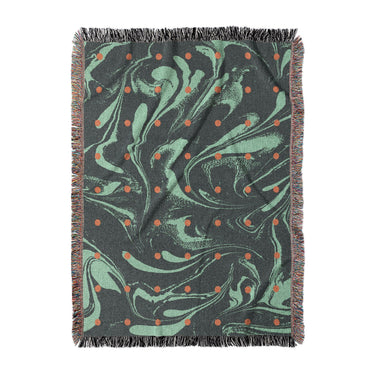 Acid Burn Teal & Orange in Large (80" x 60") Size
