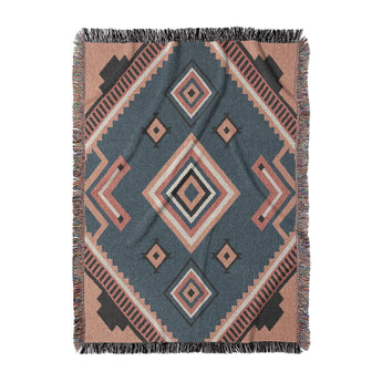 Mehdi Blue & Orange in Large (80" x 60") Size