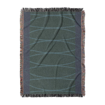 Kepler Navy & Teal in Large (80" x 60") Size
