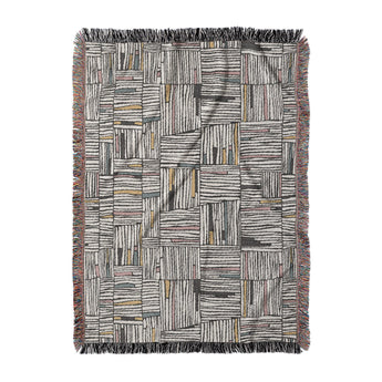 Atticus Multicolor Crosshatch Woven Throw Blanket