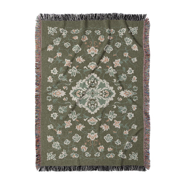 Fenwick Green & Orange in Large (80" x 60") Size