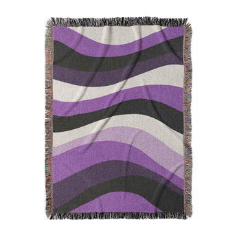 Sinuous Purple Monochrome in Large (80" x 60") Size