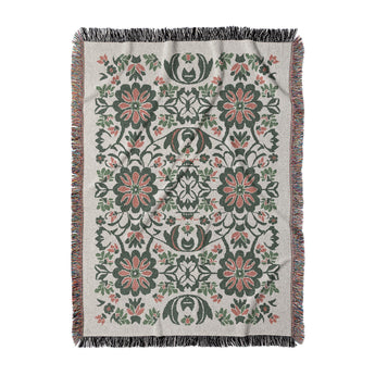 Georgiana Green & Deep Cerise in Large (80" x 60") Size