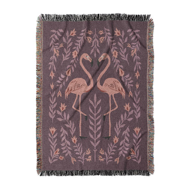 Flamingo Friends Purple in Large (80" x 60") Size