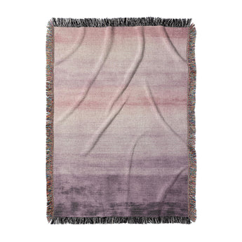 Ruidoso Pink & Purple Woven Throw Blanket