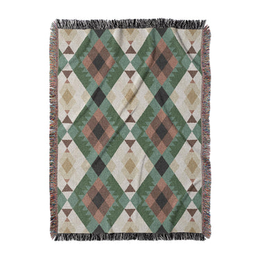 Spokane Sage Green & Taupe in Large (80" x 60") Size