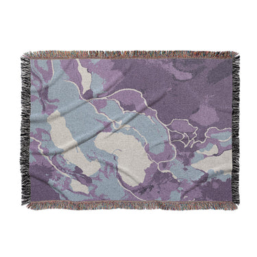 Zephyr Watercolor Amethyst in Large (80" x 60") Size