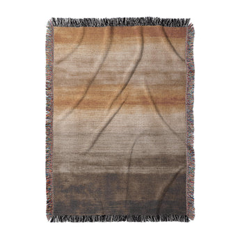 Ruidoso Brown & Orange Woven Throw Blanket