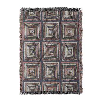 Diego Orange & Navy in Large (80" x 60") Size