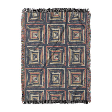 Diego Orange & Navy in Large (80" x 60") Size