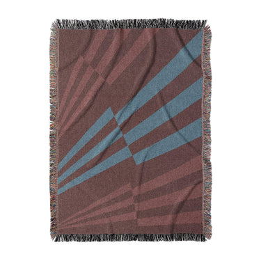 Prisma Maroon & Sky in Large (80" x 60") Size
