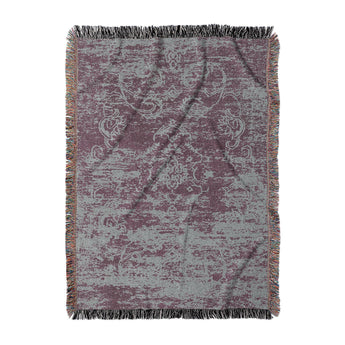 Bennett Maroon & Grey in Large (80" x 60") Size