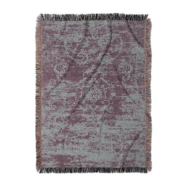 Bennett Maroon & Grey in Large (80" x 60") Size