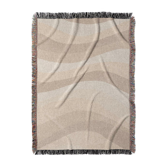 Sinuous Ivory Monochrome in Large (80" x 60") Size