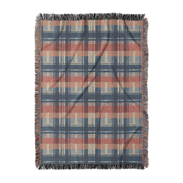Monaghan Plaid Blue & Red in Large (80" x 60") Size