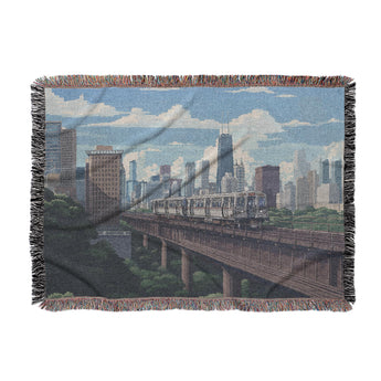 Chicago Metro Woven Throw Blanket