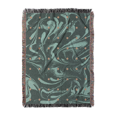 Acid Burn Teal & Orange in Large (80" x 60") Size