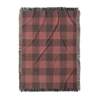 Buffalo Plaid Deep Red in Large (80" x 60") Size