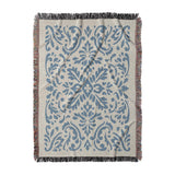 Floranna Ivory & Blue in Large (80" x 60") Size