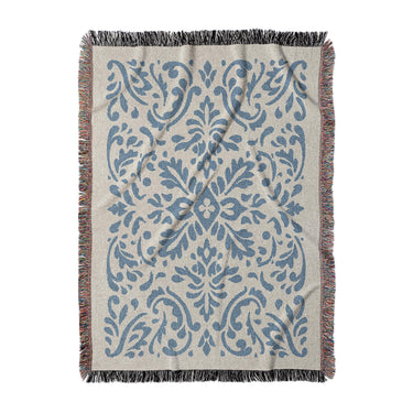 Floranna Ivory & Blue in Large (80" x 60") Size
