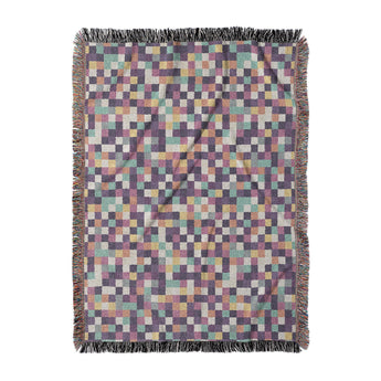 Pixel Mosaic Multicolor Midtone in Large (80" x 60") Size
