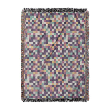 Pixel Mosaic Multicolor Midtone in Large (80" x 60") Size