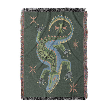 Hungry Alligator Green in Large (80" x 60") Size