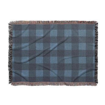 Buffalo Plaid Dark Navy in Large (80" x 60") Size