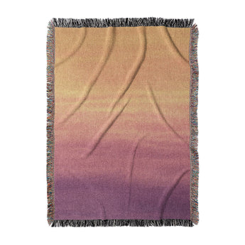 Imogen Watercolor Orange & Purple Ombre in Large (80" x 60") Size