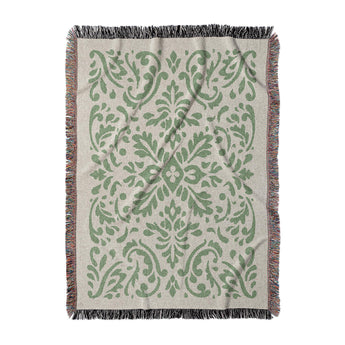 Floranna Ivory & Green in Large (80" x 60") Size