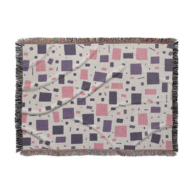 Geometric Confetti Purple & Pink in Large (80" x 60") Size