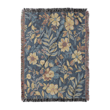 Claudine Blue & Yellow in Large (80" x 60") Size