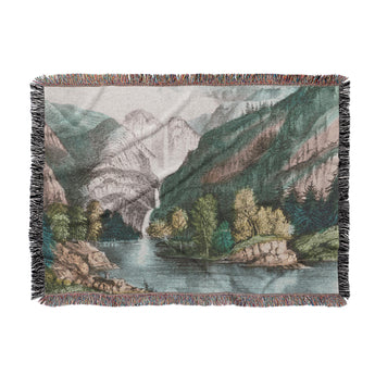 Yosemite Falls Woven Throw Blanket