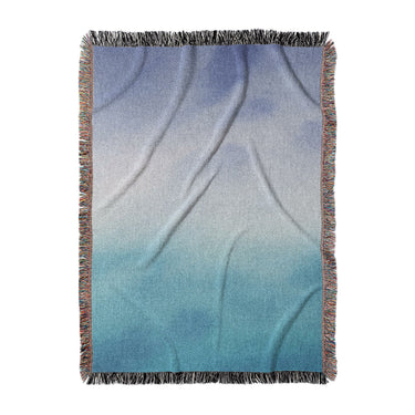 Micah Watercolor Blue & Teal in Large (80" x 60") Size