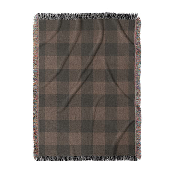 Buffalo Plaid Hickory Brown in Large (80" x 60") Size
