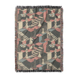 Harmon Surreal Check Blue & Pink in Large (80" x 60") Size