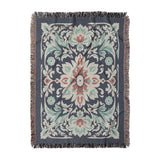Eugina Seafoam & Navy in Large (80" x 60") Size