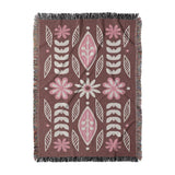 Topanga Burgandy & Pink in Large (80" x 60") Size