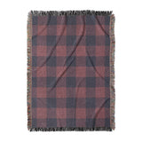 Buffalo Plaid Maroon & Navy in Large (80" x 60") Size