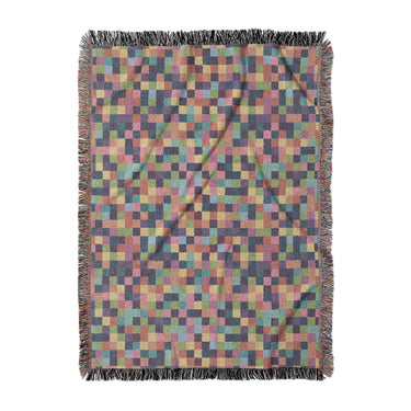 Pixel Mosaic Multicolor Vibrant in Large (80" x 60") Size