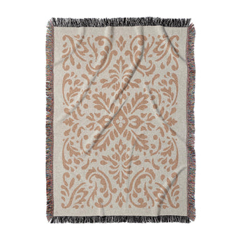 Floranna Ivory & Orange in Large (80" x 60") Size