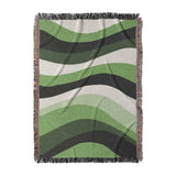 Sinuous Green Monochrome in Large (80" x 60") Size