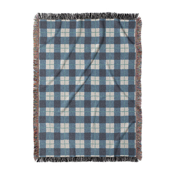 Wallace Plaid Blue & Teal in Large (80" x 60") Size