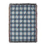 Wallace Plaid Blue & Teal in Large (80" x 60") Size