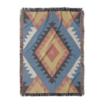 Zareen Blue & Orange in Large (80" x 60") Size
