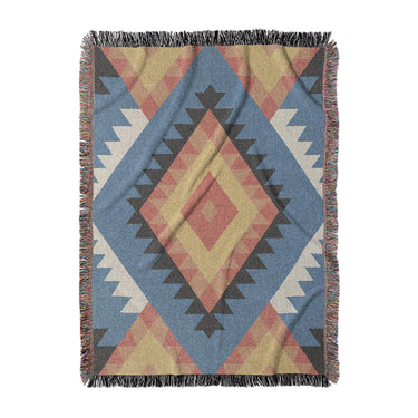 Zareen Blue & Orange in Large (80" x 60") Size
