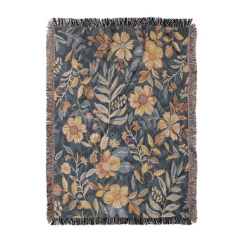 Claudine Blue & Yellow in Large (80" x 60") Size