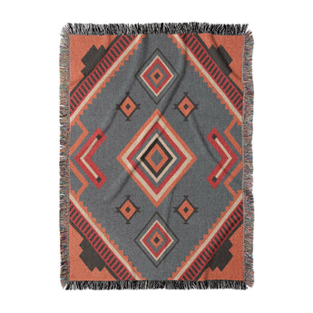 Mehdi Blue & Orange in Large (80" x 60") Size