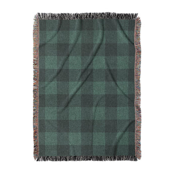 Buffalo Plaid Deep Teal in Large (80" x 60") Size